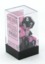 Gemini Black-Pink / White 7 Dice Set - CHX26430